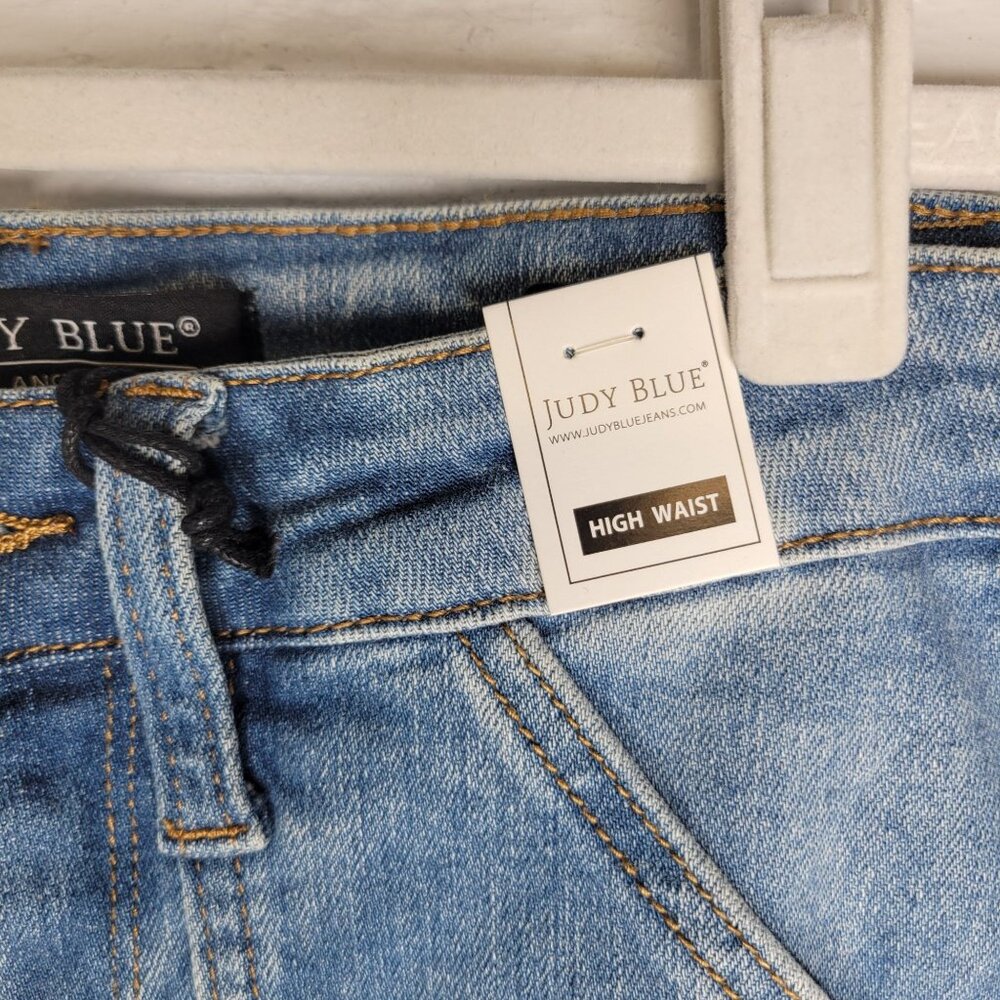 Judy Blue Women's Junior's Size 3 Jeans Boyfriend Fit High Waist Distressed - Picture 5 of 10